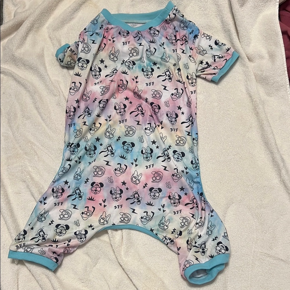 Disney Mickey & Friends Tie Dye Doggy Jersey PJs, XX-Large